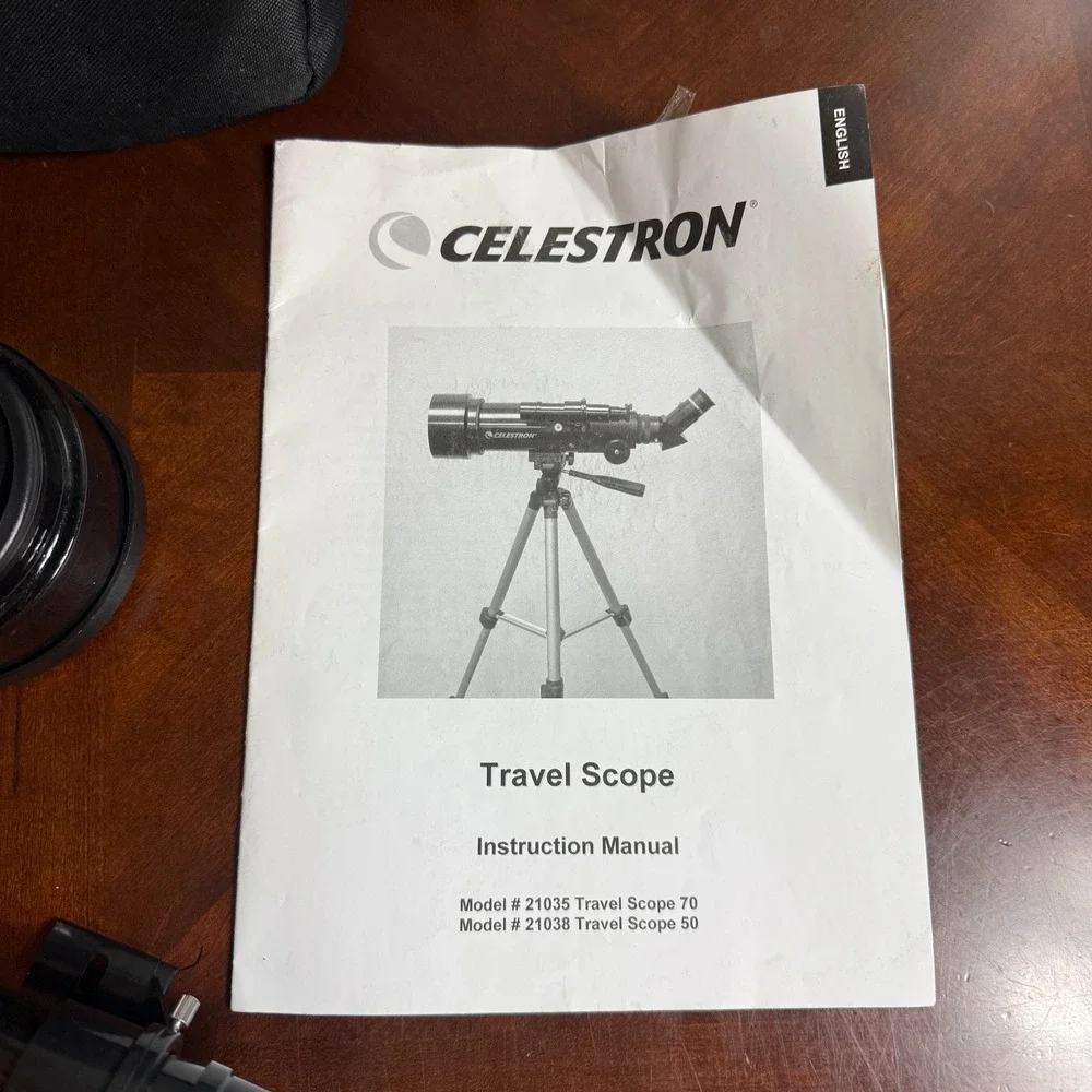 Celestron Travel Scope 70 Portable Telescope 21035 Black Tripod and Backpack